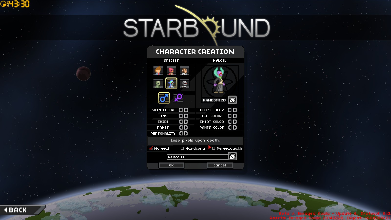 Character Selection Screen