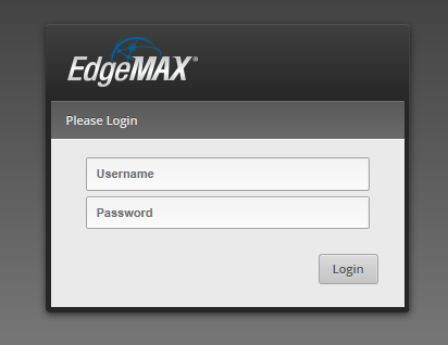 EdgeOS Login Page